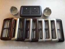 C-LINE CBE DOUBLE 240V SOCKET & BACKBOX caravan campervan motorhome twin mains