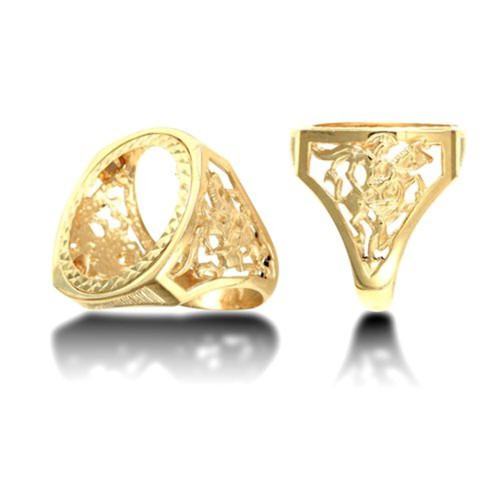 9ct yellow gold full george - yellow, st