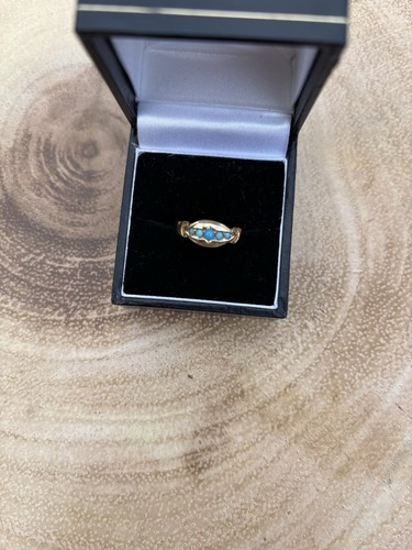22ct yellow gold turquoise - 22ct,