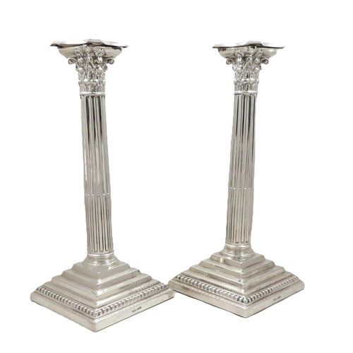 Pair antique sterling - of,