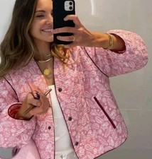 ZARA Printed Pink White