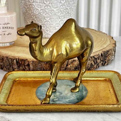 Vintage solid brass camel - solid,
