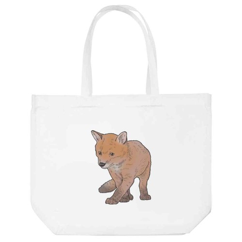 Baby fox shopping tote - 'baby,