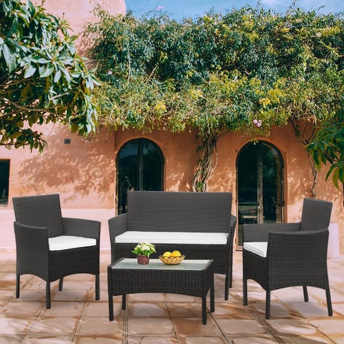 Rattan garden furniture - garden,
