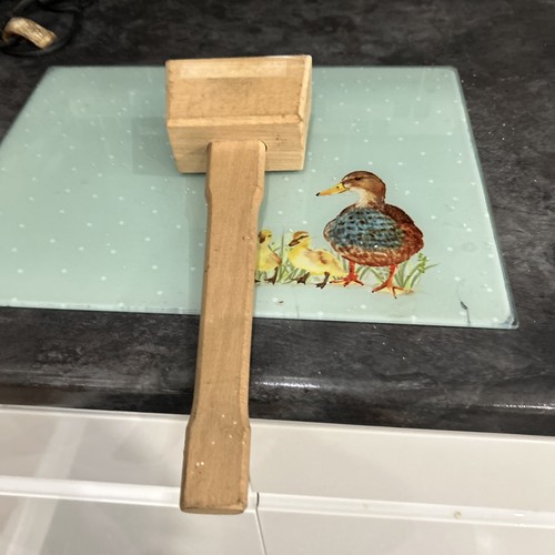 Wooden mallet hammer - wooden,
