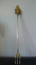 vintage brass swan top toasting fork