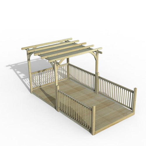 Forest 8m wood pergola - wood,