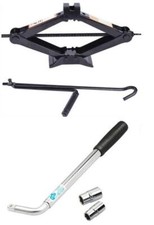 Heavy Duty 1Ton Scissor Car Jack +Wheel Brace fits HYUNDAI i20 (SJ1+WB)