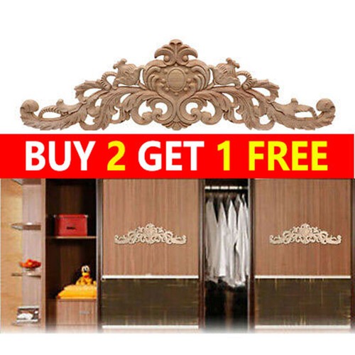 Wooden carved applique diy - wooden,