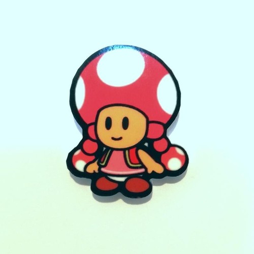 Paper mario toadette pin - mario,