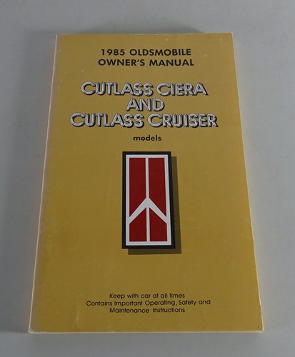 Owner manual oldsmobile - manual,