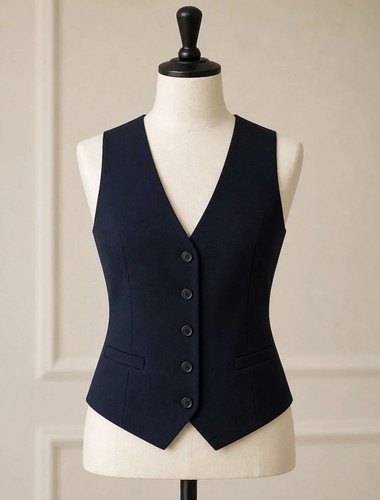 Ladies dark navy waistcoat - m&s,