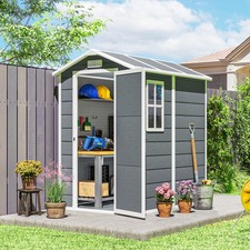 4 x 6ft Plastic Garden Shed
