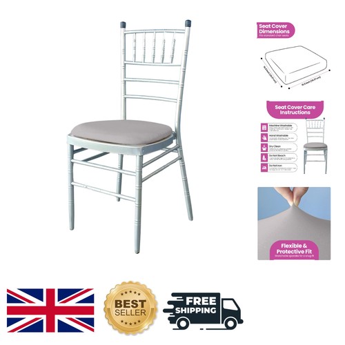 Stretchy silver chair seat - stretchy,