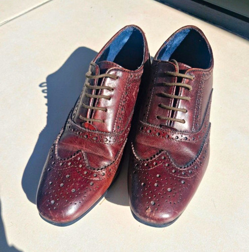 Topman burgundy leather - topman,
