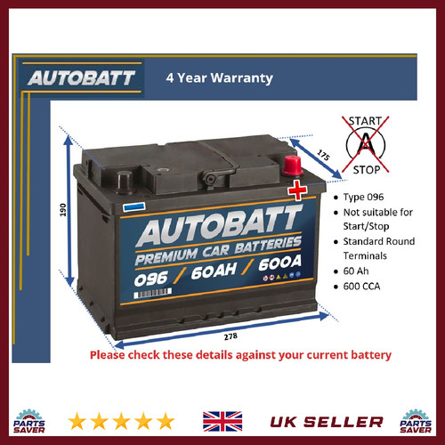 Battery fits jaguar type - fits, x