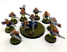 Warhammer 40k Astra Militarum Imperial Guard Cadian Infantry Squad Painted
