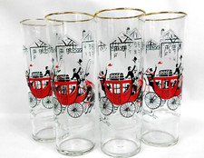 Vintage Libbey Horse Drawn