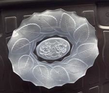 Vintage Bagley Glass, Rose and