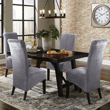 XL Velvet Dining Chair Seat