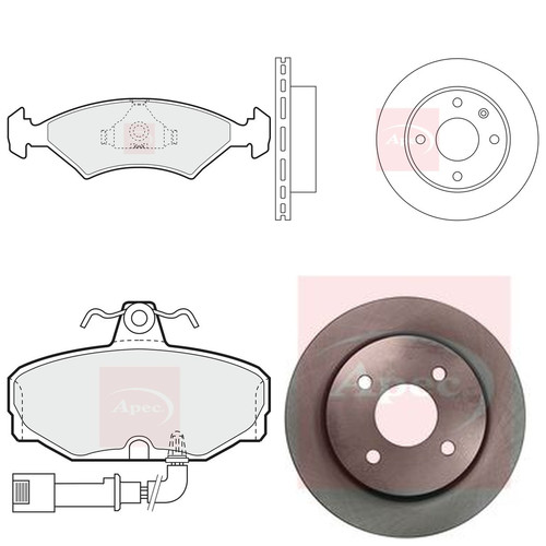 Apec front rear brake discs - apec,