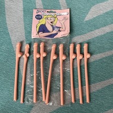 9 x Hen Night Willy Straws