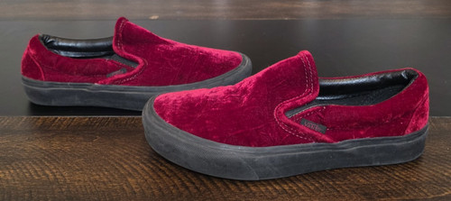 Vans velvet burgundy red - velvet,