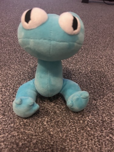 Cyan rainbow friend plushie - rainbow,