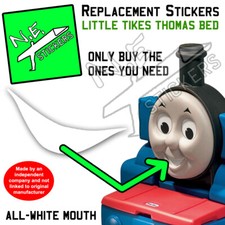Replacement stickers SIZED TO FIT Little Tikes Thomas the Tank Engine Bed
