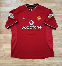 Men’s Umbro Manchester United 00/02 Home Shirt Large Veron