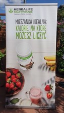 Herbalife Huge Poster Banner Merchandise Display Rollup