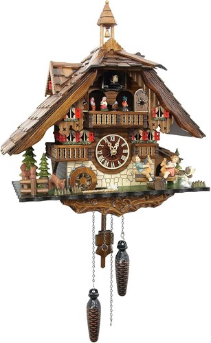 Cuckoo clock with moving - cuckoo,