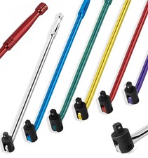 Breaker Bar – 1/2" Drive | 600/750mm | Cr-V Steel | Flexi Head | Blue/Purple/Gol