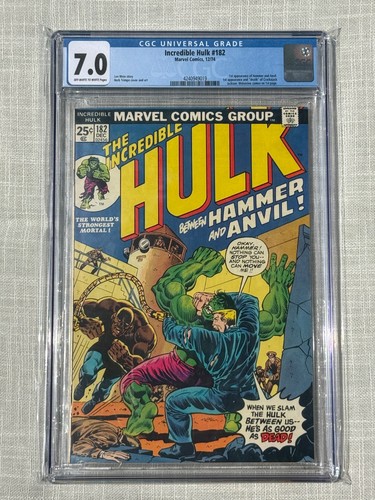 Incredible hulk 182 cgc - 182, 7.0