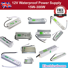 12V DC Transformer LED Driver AC 240V Waterproof Power Supply 10W-250W IP67