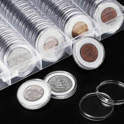 100pcs 25mm clear round - 100pcs,