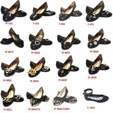 LADIES FLAT BALLET BALLERINA PUMPS PLAIN WOMANS WORK SCHOOL DOLLY SHOES SIZE 3-9