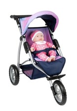 Dolls 3 wheels Jogger Stroller
