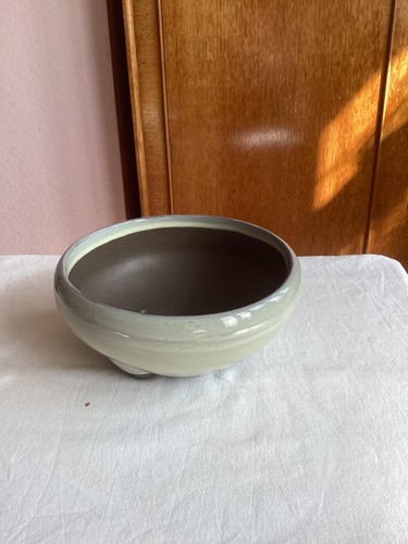 Ceramic cream circular - circular, bonsai