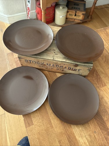 Vintage set brown melamine - set, 4