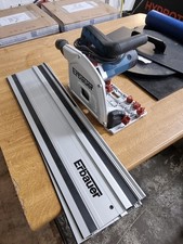 Erbauer ERB690CSW Plunge Track Saw with tracks