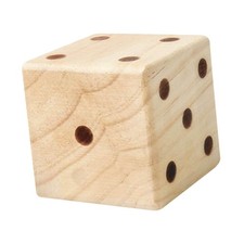 Large Wooden Yard Dice Smooth