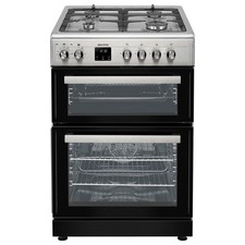 electriQ 60cm Dual Fuel Cooker - Stainless Steel EQDFC360SS