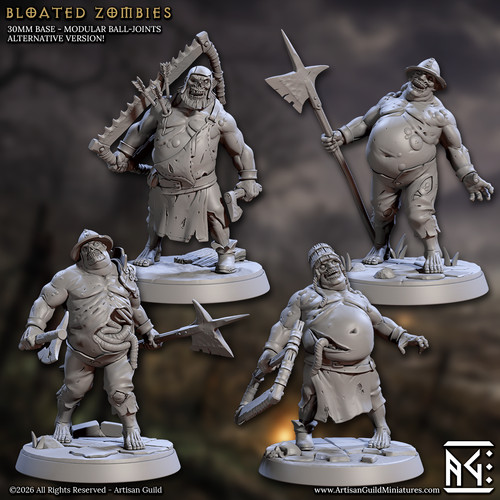 Bloated zombies artisan - -,