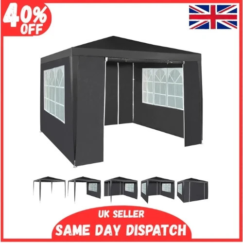 3x3m heavy duty gazebo marquee - 3x3m,