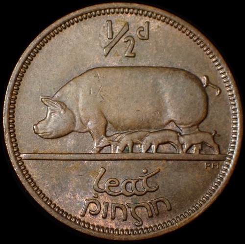 Ireland half penny 1965 - 1965, bronze