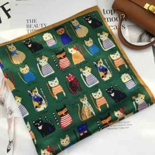 Cat Themed Head Scarf - Casual