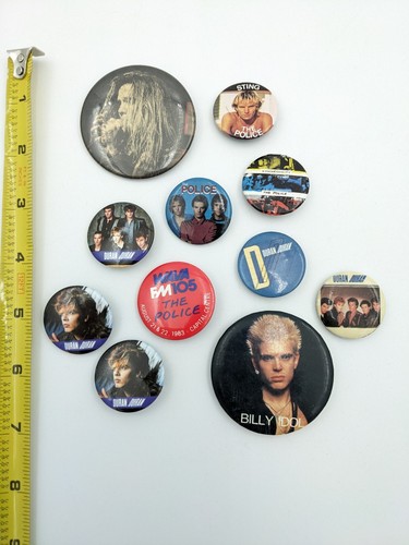 Vintage 80s bands pinback - bands, 11