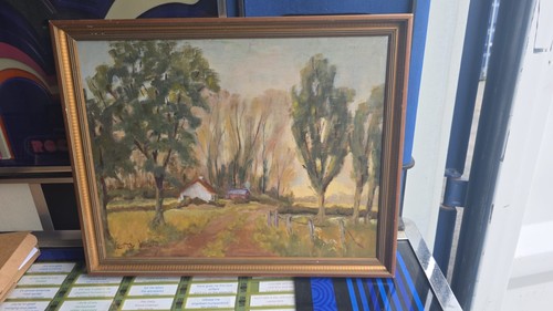Vintage oil painting board - vintage,