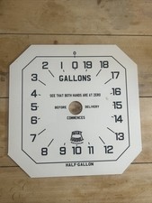 Vintage Petrol Pump Face